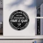 pool signs pool chill and grill new pool gift custom metal signs 0