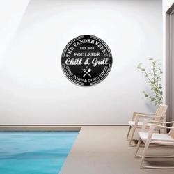 pool signs pool chill and grill new pool gift custom metal signs 1