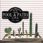 pool signs pool patio new pool gift custom metal signs 0