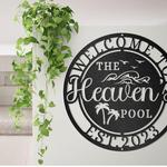 pool signs welcome to the pool new pool gift custom metal signs 0