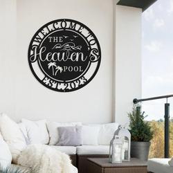 pool signs welcome to the pool new pool gift custom metal signs 1