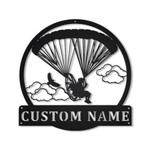 powered parachute metal sign personalized metal name signs outdoor home decor sport lovers gifts 0