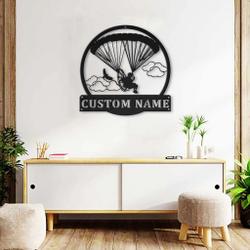 powered parachute metal sign personalized metal name signs outdoor home decor sport lovers gifts 3
