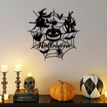 pumpkin halloween metal sign witch signs halloween decoration for home 0