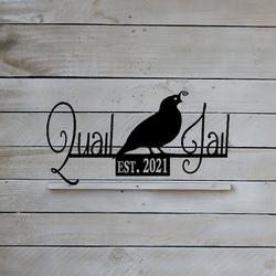 quail jail farm quail house farmhouse barn custom metal signs gift for farmer 1
