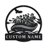 rafting metal sign personalized metal name signs home decor sport lovers gifts 0
