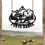 ranch hanging custom name and year custom metal signs gift for farmer 0