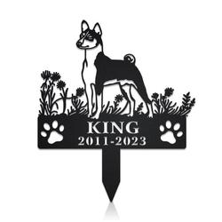 Rat Terrier Dog Grave Marker Garden Stakes Dog Sympathy Gift Cemetery Decor Memorial