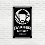 retro barber shop hair stylist business custom metal signs 0