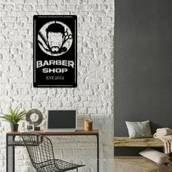 retro barber shop hair stylist business custom metal signs 3