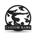 rhythmic gymnastics ball metal sign personalized metal name signs home decor sport lovers gifts 0