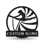 rhythmic gymnastics rope metal sign personalized metal name signs home decor sport lovers gifts 0