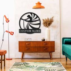 rhythmic gymnastics rope metal sign personalized metal name signs home decor sport lovers gifts 2