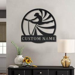 rhythmic gymnastics rope metal sign personalized metal name signs home decor sport lovers gifts 3