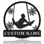rings gymnastics metal art personalized metal name signs gymnastics gift home decoration 0