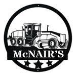 road grader truck construction vehicle business custom metal signs 0