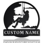 rock climbing metal sign personalized metal name signs home decor sport lovers gifts 0