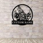 roosters sign chicken farm chicken coop farmhouse personalized metal sign 0