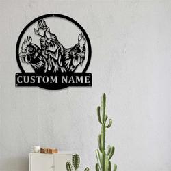 roosters sign chicken farm chicken coop farmhouse personalized metal sign 5