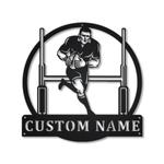 rugby union metal sign personalized metal name signs home decor sport lovers gifts 0