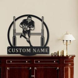 rugby union metal sign personalized metal name signs home decor sport lovers gifts 2