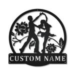 salsa dance metal sign personalized metal name signs home decor sport lovers gifts 0