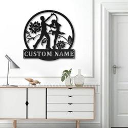 salsa dance metal sign personalized metal name signs home decor sport lovers gifts 2