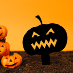scary pumpkin yard stake pumpkin signs halloween decoration for home 0