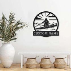 sculling sport metal sign personalized metal name signs home decor sport lovers gifts 1