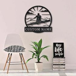 sculling sport metal sign personalized metal name signs home decor sport lovers gifts 3