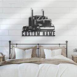 semi truck driver trucker metal sign custom truck sign 2
