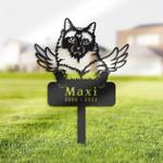siamese cat grave marker garden stakes cat memorial gift cemetery decor custom metal signs 0