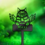 siberian cat grave marker garden stakes cat memorial gift cemetery decor custom metal signs 0