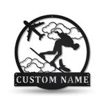 skysurfing sport metal sign personalized metal name signs home decor sport lovers gifts 0