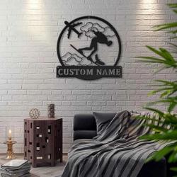 skysurfing sport metal sign personalized metal name signs home decor sport lovers gifts 1