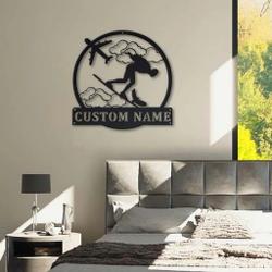 skysurfing sport metal sign personalized metal name signs home decor sport lovers gifts 2