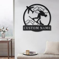skysurfing sport metal sign personalized metal name signs home decor sport lovers gifts 3
