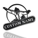 snowboarding metal sign personalized metal name signs home decor sport lovers gifts 0
