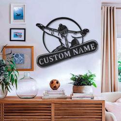 snowboarding metal sign personalized metal name signs home decor sport lovers gifts 1
