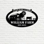 so god made a farmer barn windmill cow custom metal signs gift for farmer 0