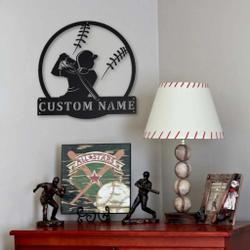 softball metal sign personalized metal name signs home decor sport lovers gifts 2