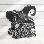 something wicked this way metal sign hat witch signs halloween decoration for home 0