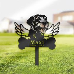 Spinone Italiano Dog Grave Marker Garden Stakes Dog Memorial Gift Cemetery Decor