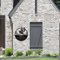 spring bird sign garden decor bird personalized metal sign 3