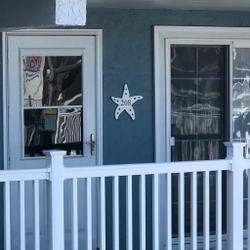starfish metal art personalized house number metal sign custom address sign home outdoor decor 4