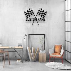 start finish racing flag race checkered flag custom metal signs 1