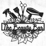 sunflower beauty spa hair salon business custom metal signs 0