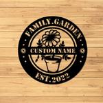sunflower garden metal sign personalized garden signs decor yard house 0