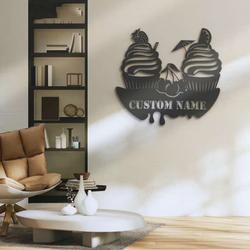 sweet ice cream cone wall art cream lover personalized metal sign 2