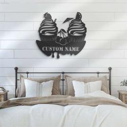 sweet ice cream cone wall art cream lover personalized metal sign 3